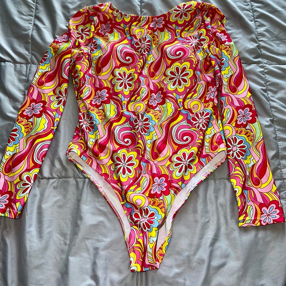 💐🌷colorful floral one piece  swimsuit🌷💐